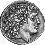 Coin showing Alexander the great