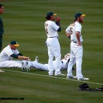 Coco Crisp, Josh Reddick, Brandon Moss and Yoenis Cespedes