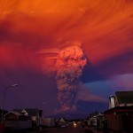 Alex Vidal Brecas—EPA The Chilean Calbuco volcano seen from Puerto Montt, located 600 miles south of Santiago de Chile, Chile on April 22, 2015.