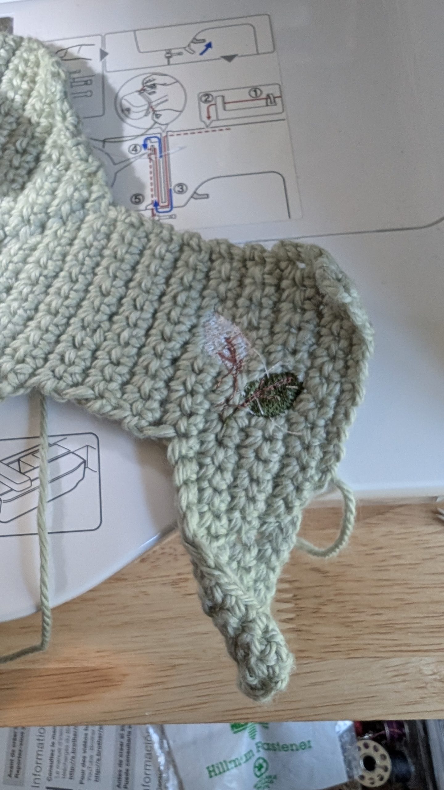 Leaves on a Horse’s Rump: Why Machine Embroidery and Crochet Don’t Always Mix (and How to Fix It)